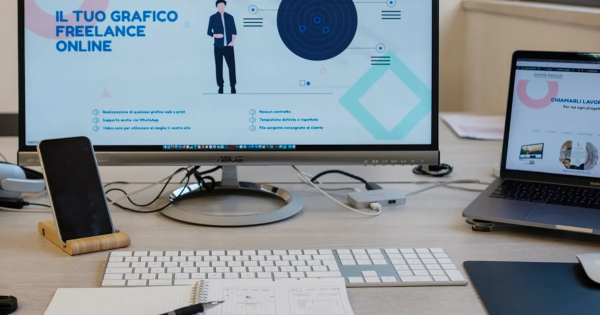 black flat screen computer monitor